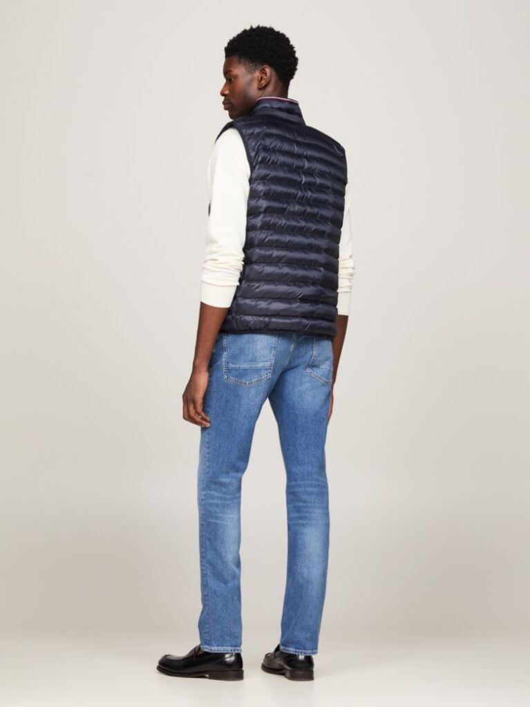 Blue PACKAGING QUILTED VEST FROM RECYCLED MATERIALS  Men