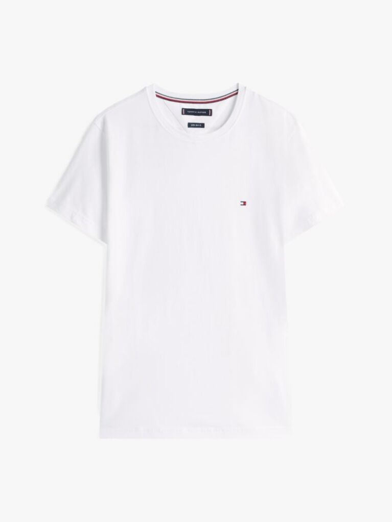 Alb Tricou Slim Fit TH Flex  Barbati