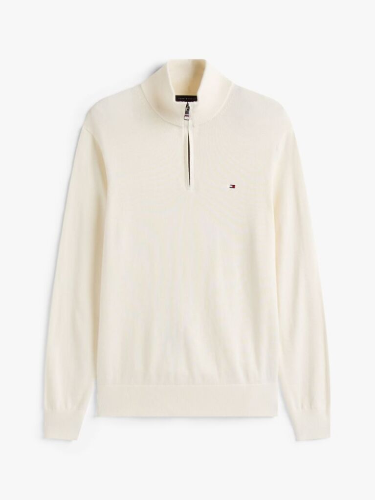 Bej Jumper Zip-Neck  Barbati