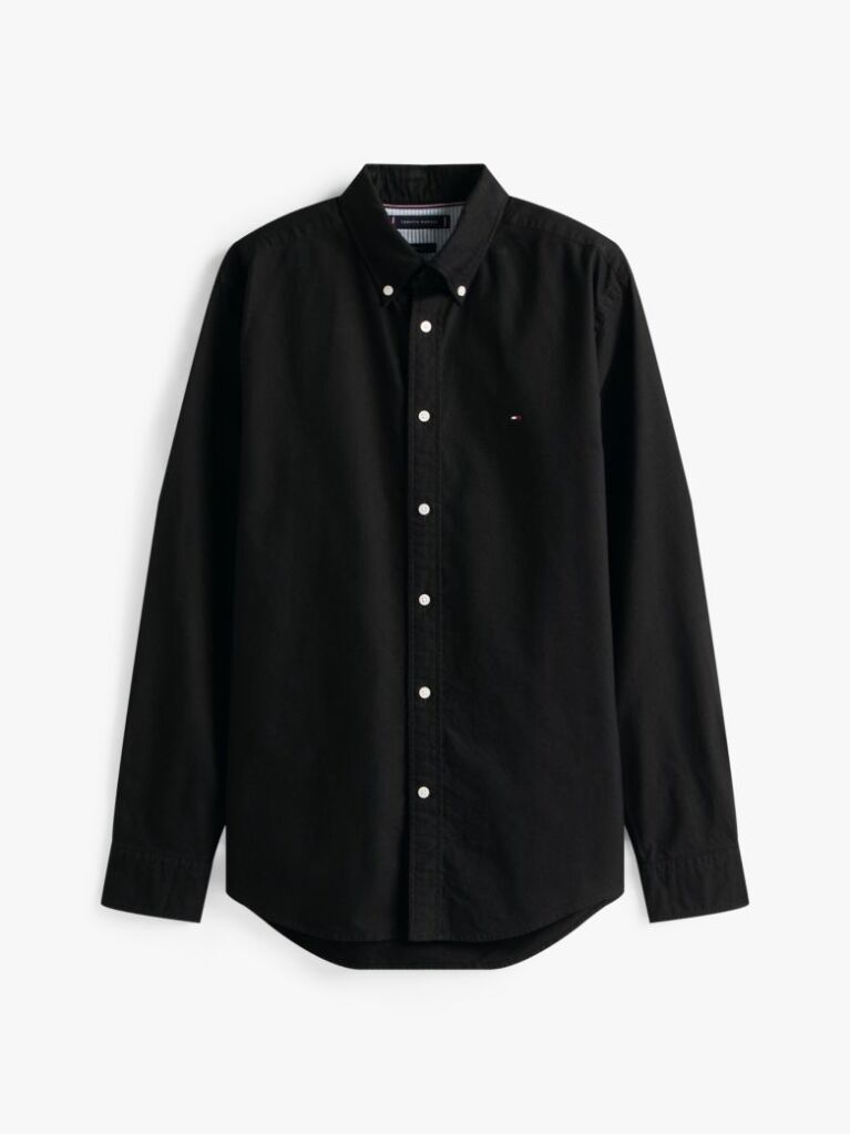 Negru Camasa Oxford Regular Fit Heritage  Barbati