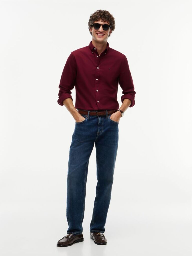 Rosu Camasa Oxford Regular Fit Heritage  Barbati