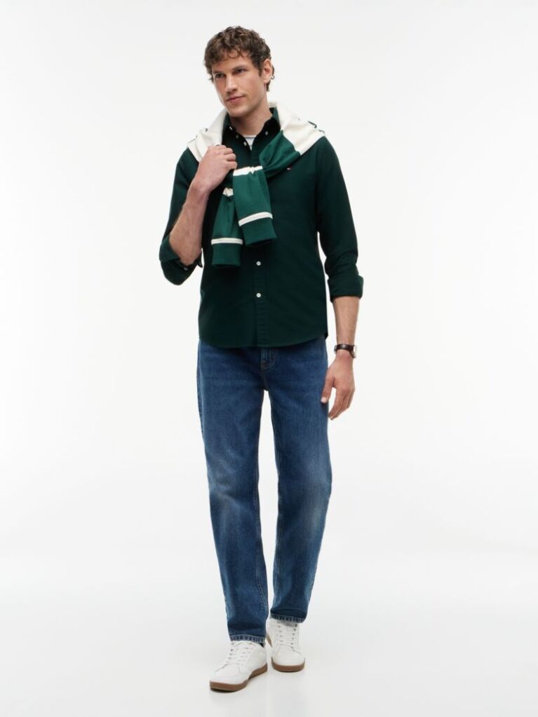 Verde Camasa Oxford Regular Fit Heritage  Barbati