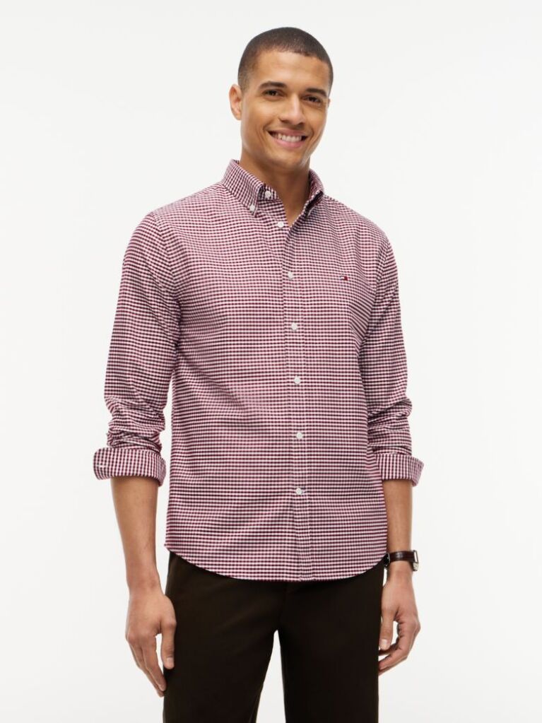 Multi Camasa Oxford Gingham Cu Croiala Regular Fit  Barbati