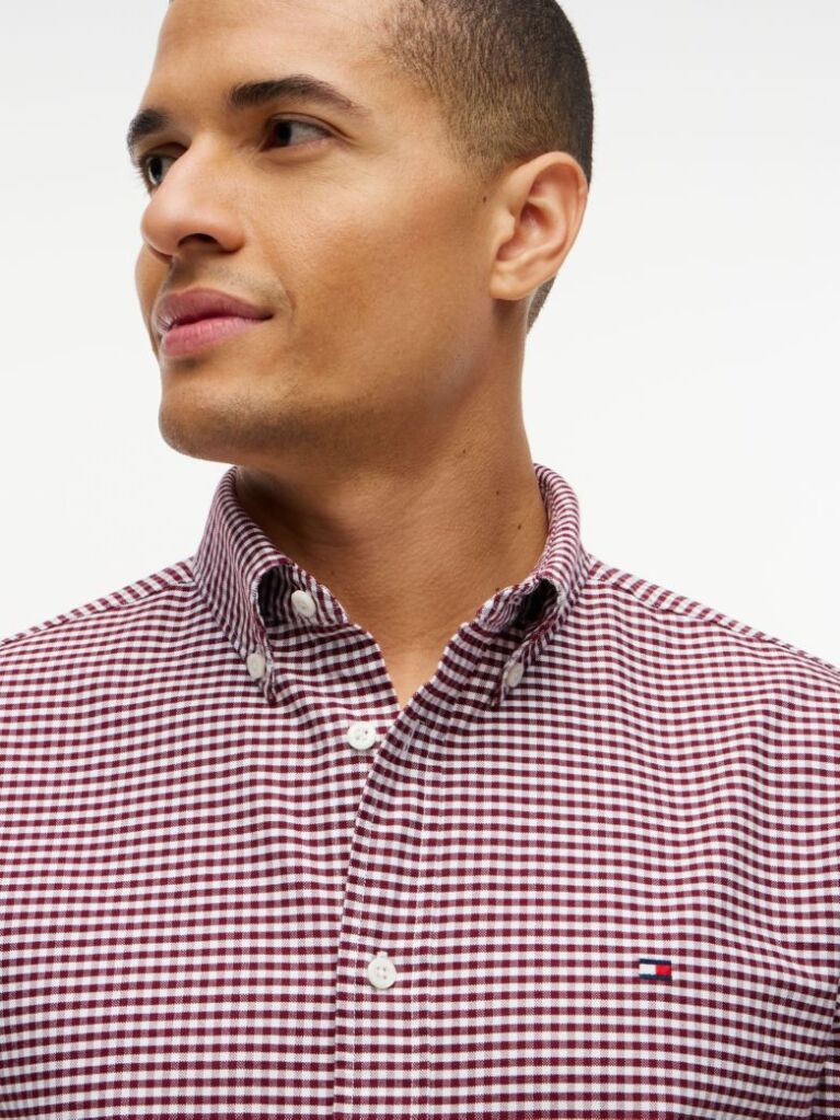 Multi Camasa Oxford Gingham Cu Croiala Regular Fit  Barbati