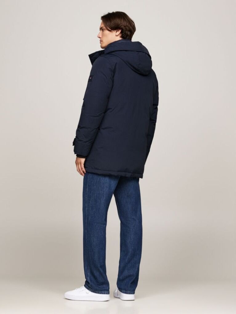 Blue Jacheta Rockie Parka Cu Gluga  Barbati