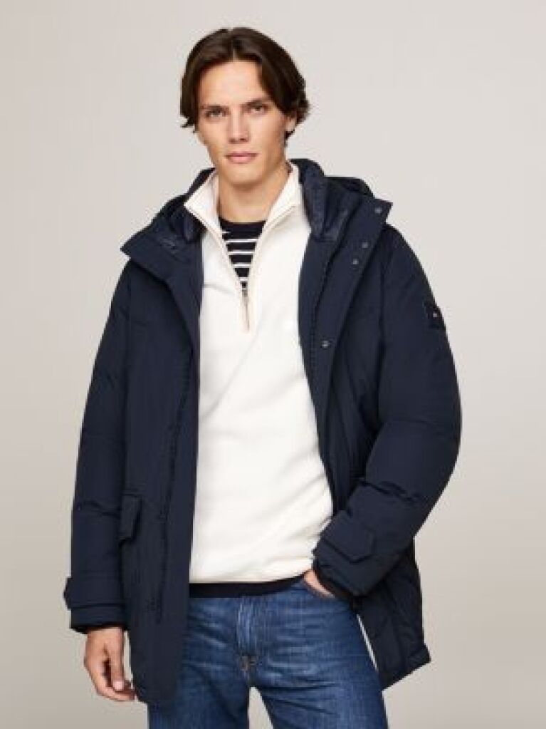 Blue Jacheta Rockie Parka Cu Gluga  Barbati
