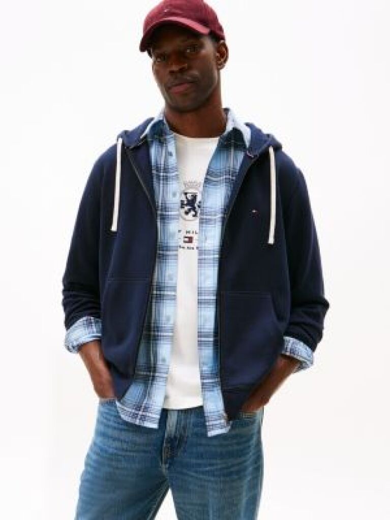 Blue Hanorac Fleece Zip-Thru   Barbati