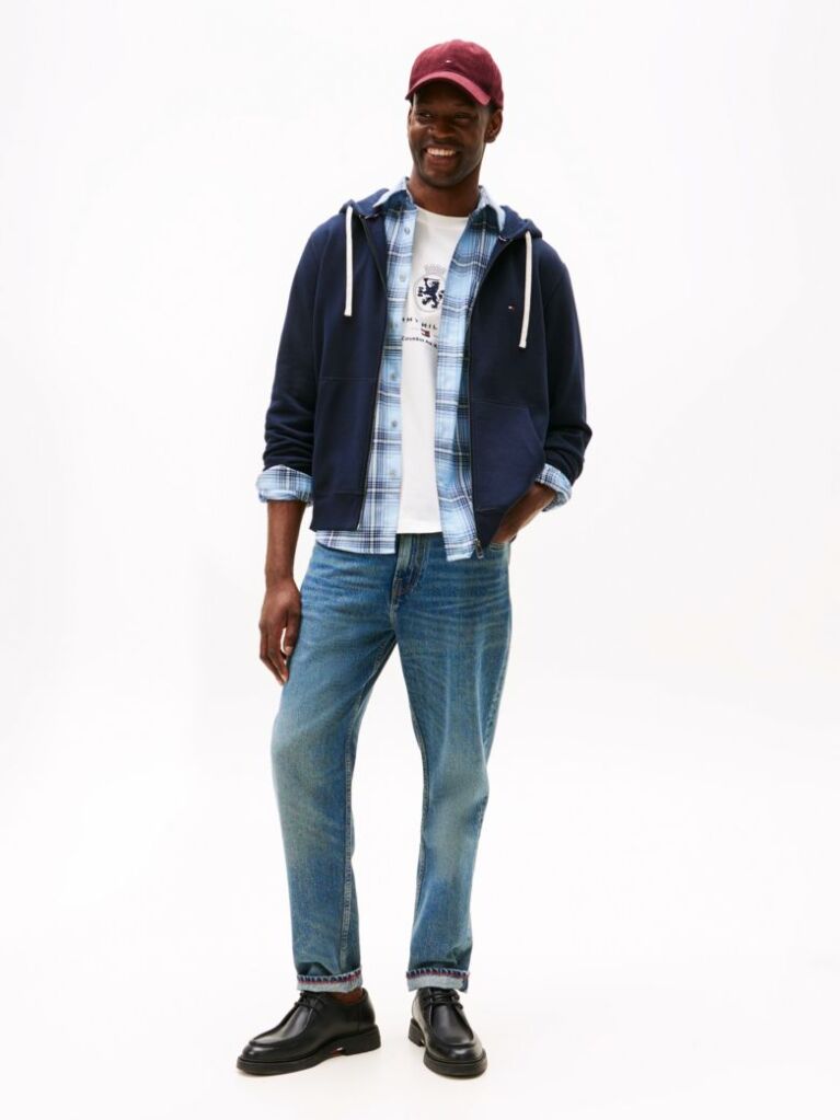 Blue Hanorac Fleece Zip-Thru   Barbati