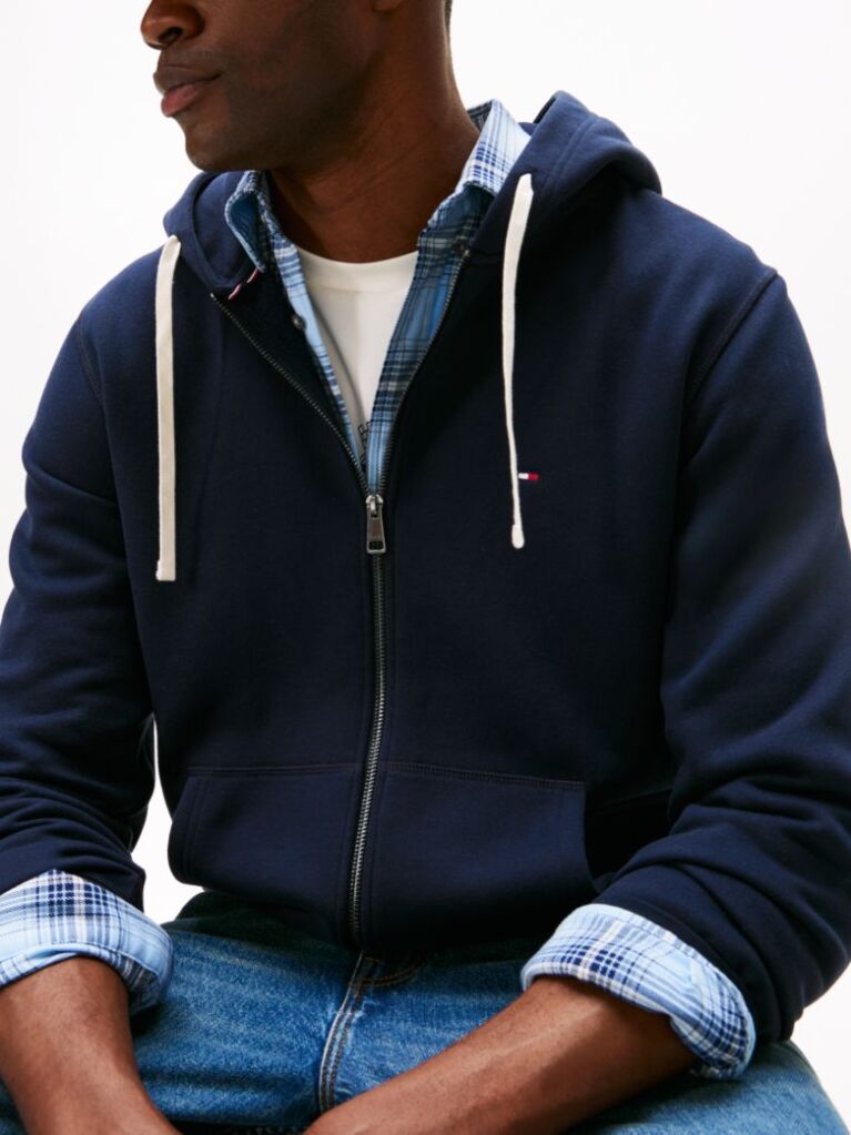 Blue Hanorac Fleece Zip-Thru   Barbati