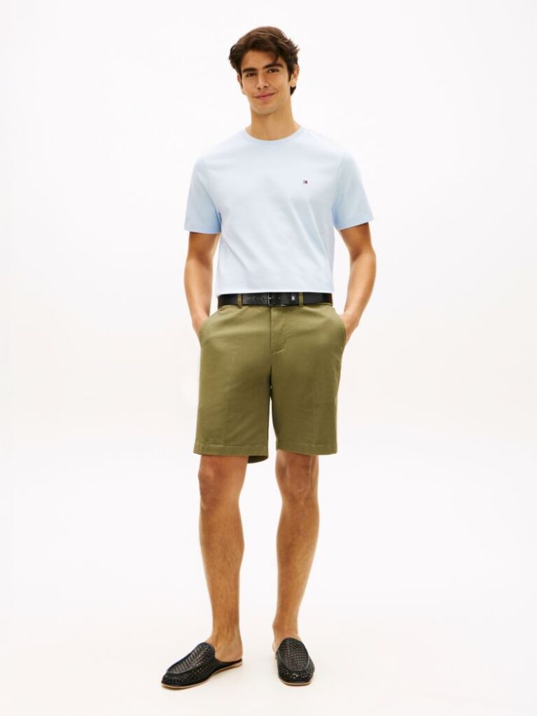 Blue Tricou Din Tricotaj Interlock  Barbati