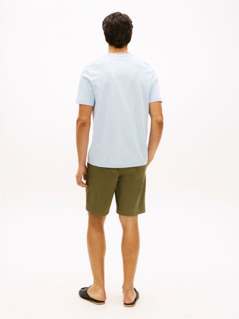 Blue Tricou Din Tricotaj Interlock  Barbati