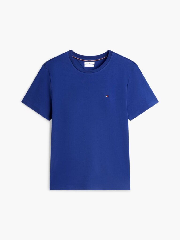 Blue Tricou Din Tricotaj Interlock  Barbati