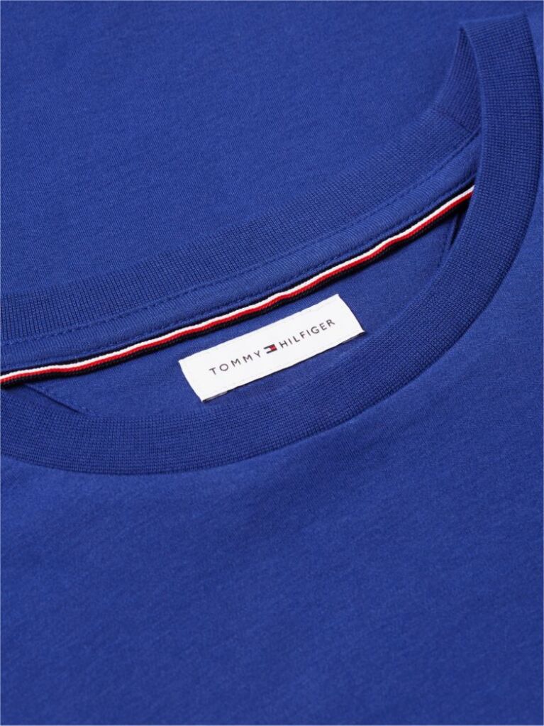 Blue Tricou Din Tricotaj Interlock  Barbati