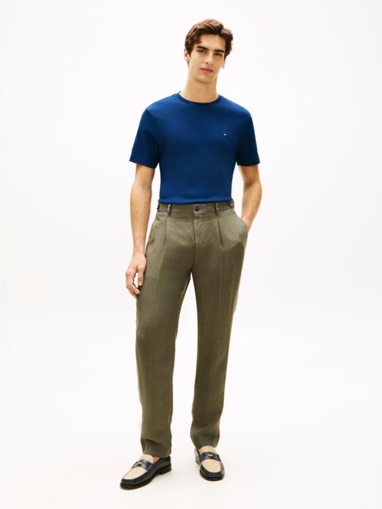 Blue Tricou Din Tricotaj Interlock  Barbati