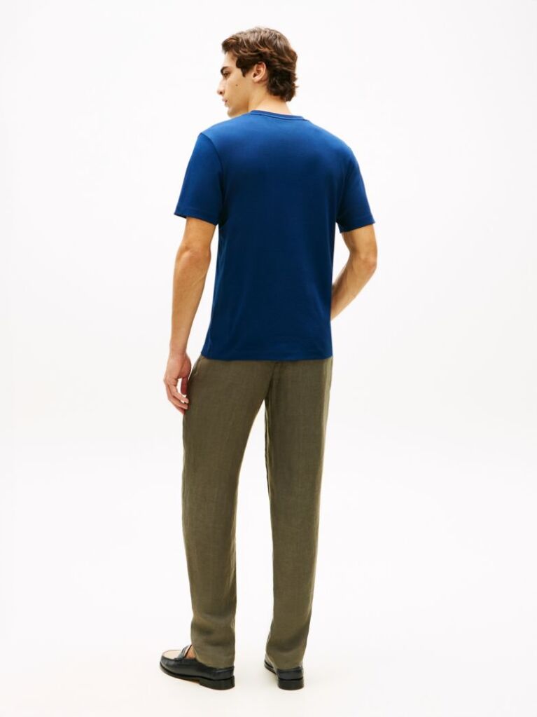 Blue Tricou Din Tricotaj Interlock  Barbati