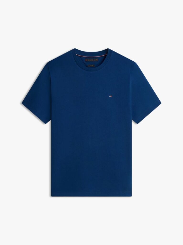 Blue Tricou Din Tricotaj Interlock  Barbati