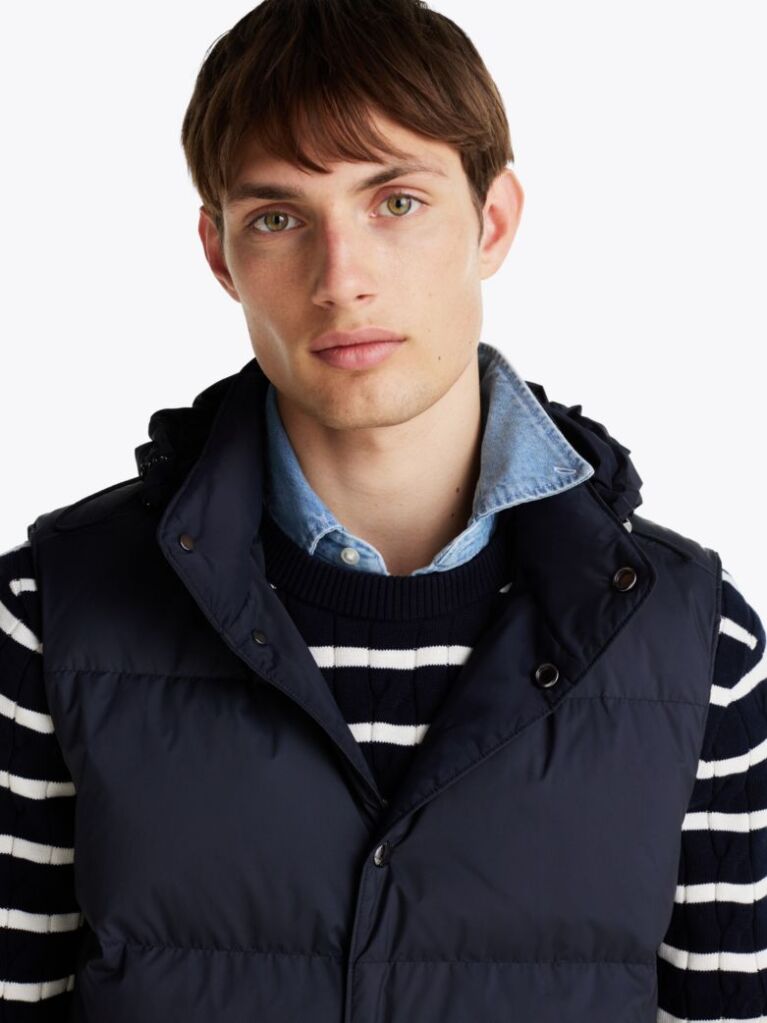 Blue Smart Casual Gilet  Men