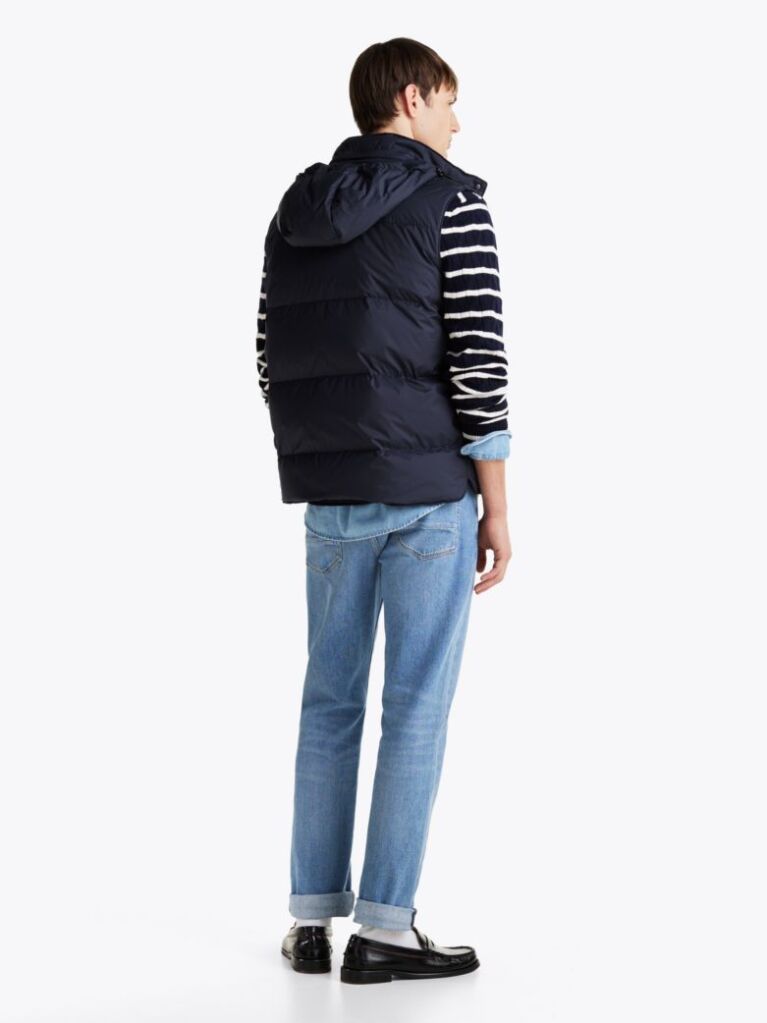 Blue Smart Casual Gilet  Men
