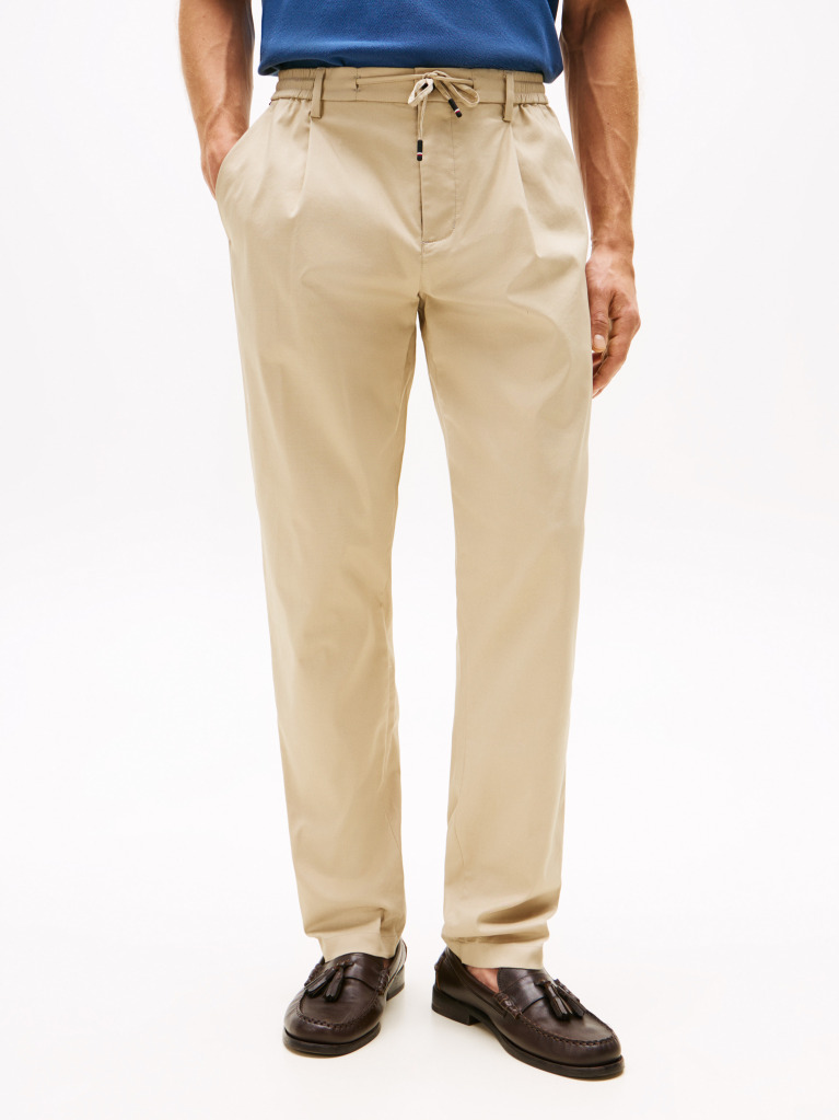 Khaki Pantaloni Twill Harlem Tapered Performance  Barbati