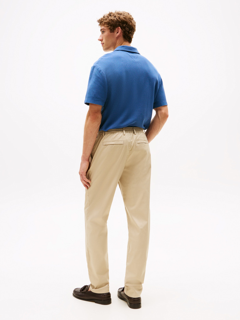 Khaki Pantaloni Twill Harlem Tapered Performance  Barbati