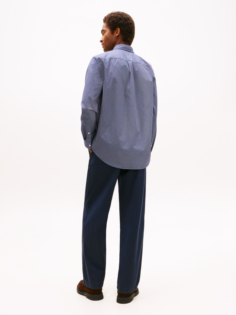 Multi Camasa Flex Poplin Regular Micro Print  Barbati
