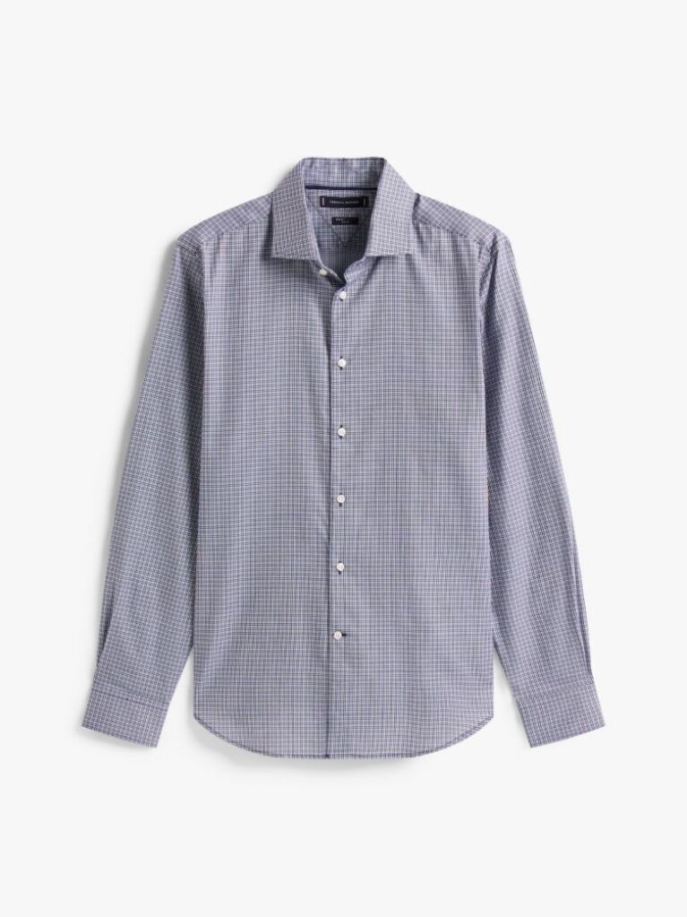Multi Camasa Smart Casual Slim Cu Model Check Dobby  Barbati
