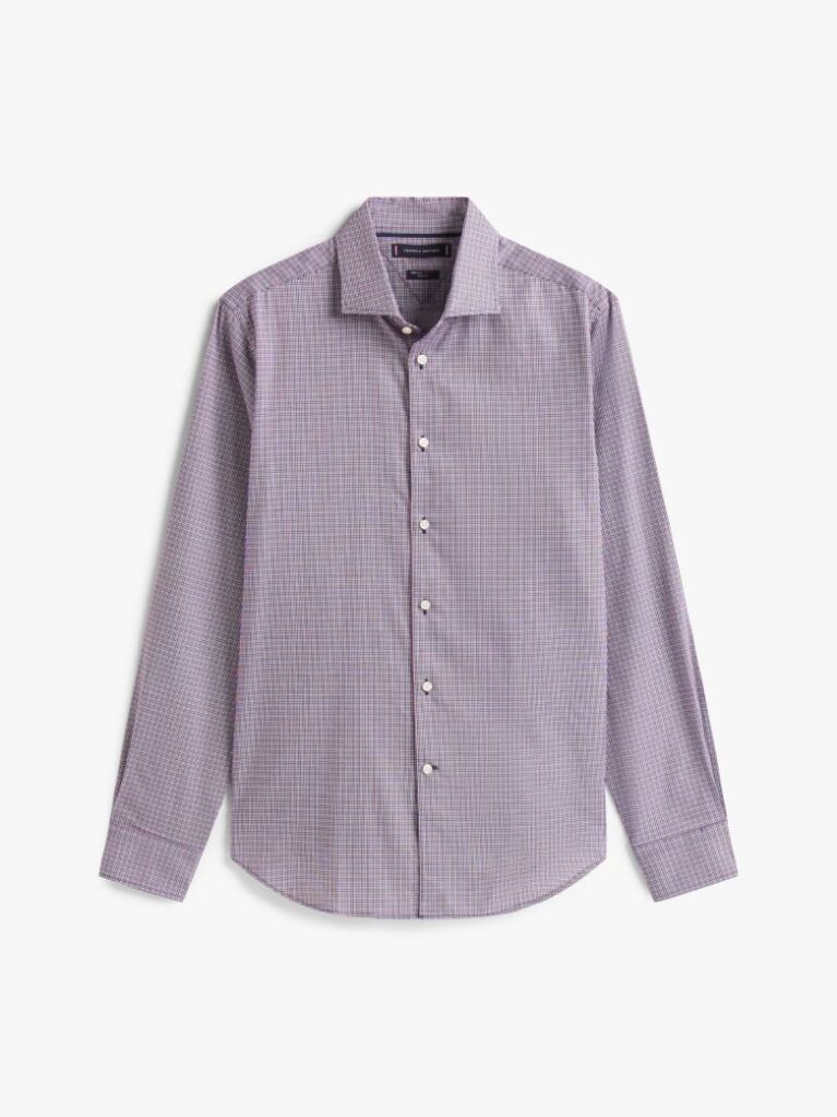 Multi Camasa Smart Casual Slim Cu Model Check Dobby  Barbati