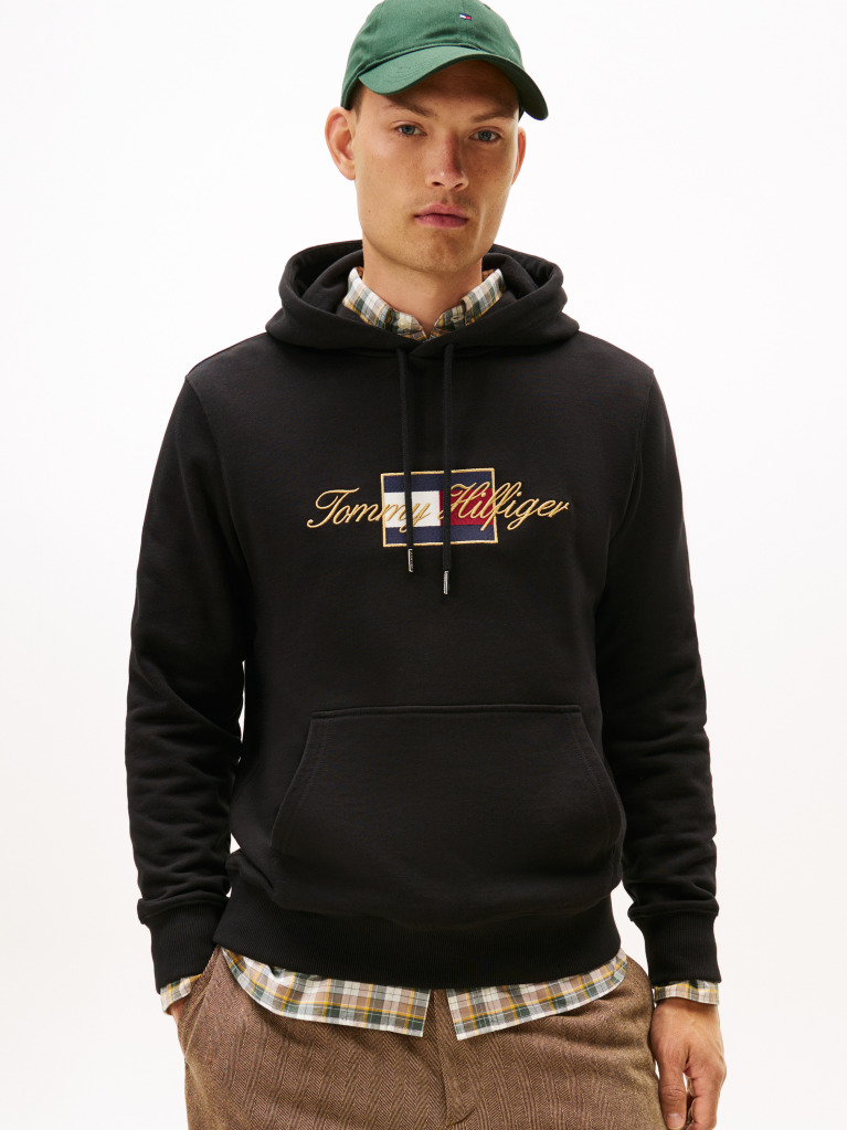 Negru Icon Gold Hanorac  Barbati