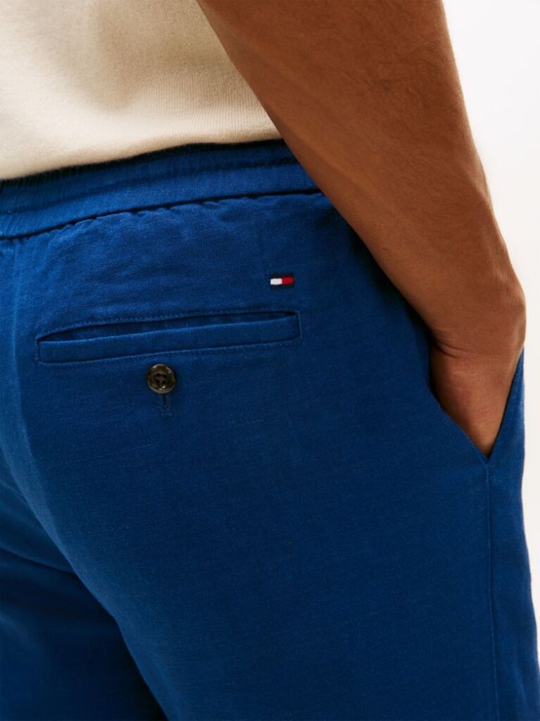 Blue Harlem Pantaloni Chino Din Amestec De In Cu Croiala Tapered  Barbati