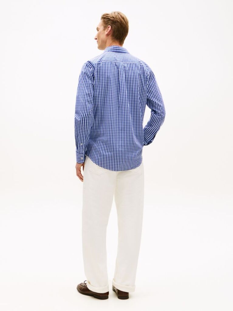 Multi Camasa TH Flex Din Poplin Cu Model In Carouri Si Croiala Regular  Barbati