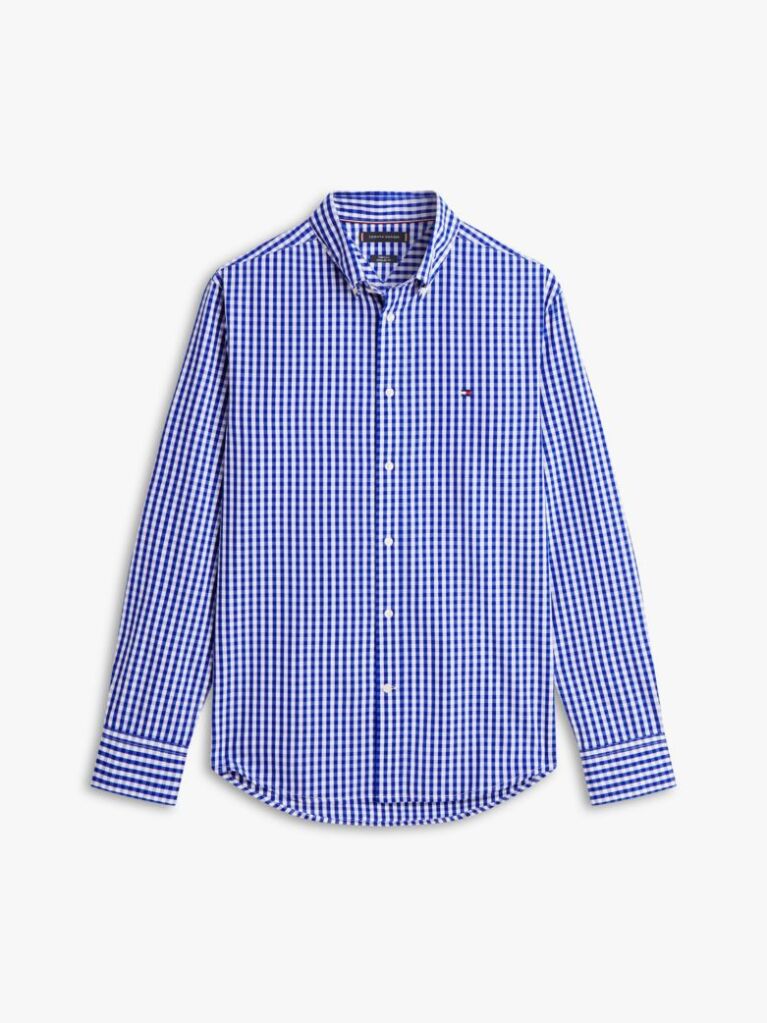 Multi Camasa TH Flex Din Poplin Cu Model In Carouri Si Croiala Regular  Barbati