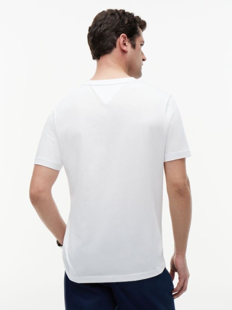 Alb Tricou Cu Imprimeu Grafic Si Logo  Barbati