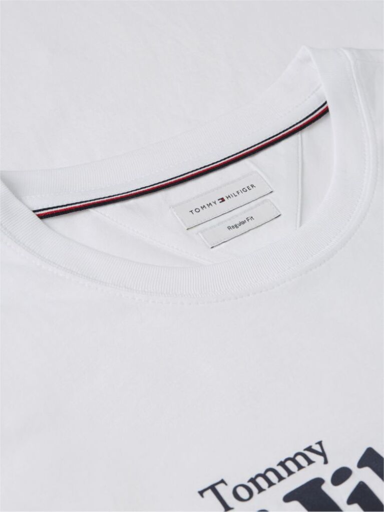 Alb Tricou Cu Imprimeu Grafic Si Logo  Barbati