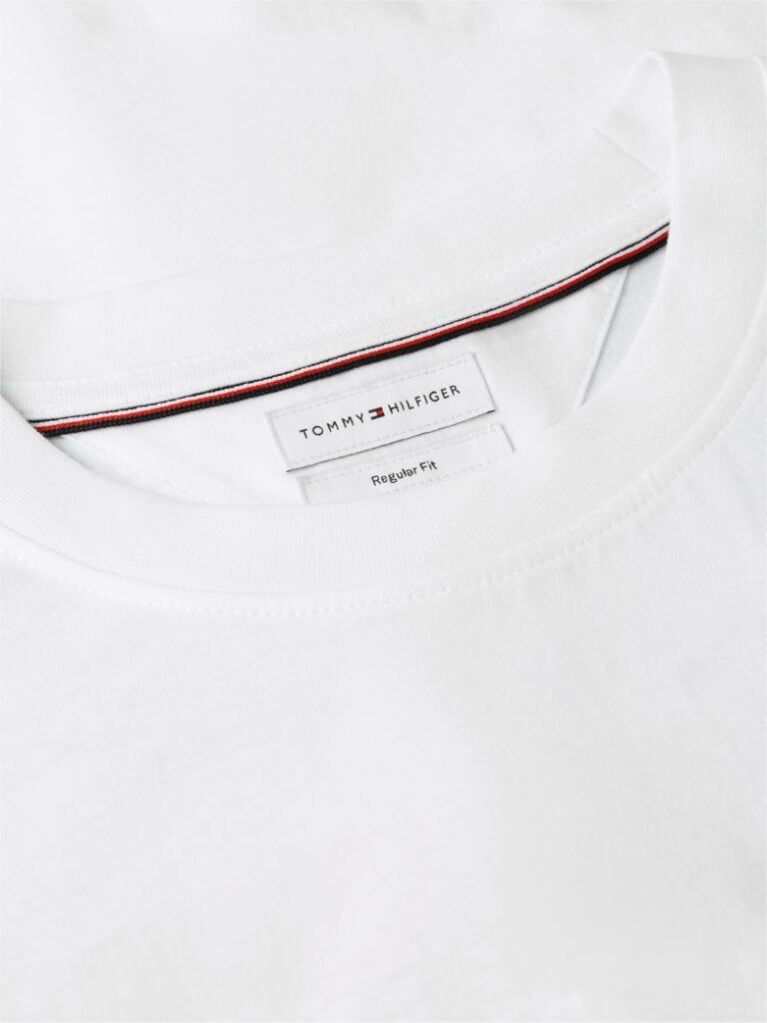 Alb Tricou Cu Logo Pe Spate  Barbati