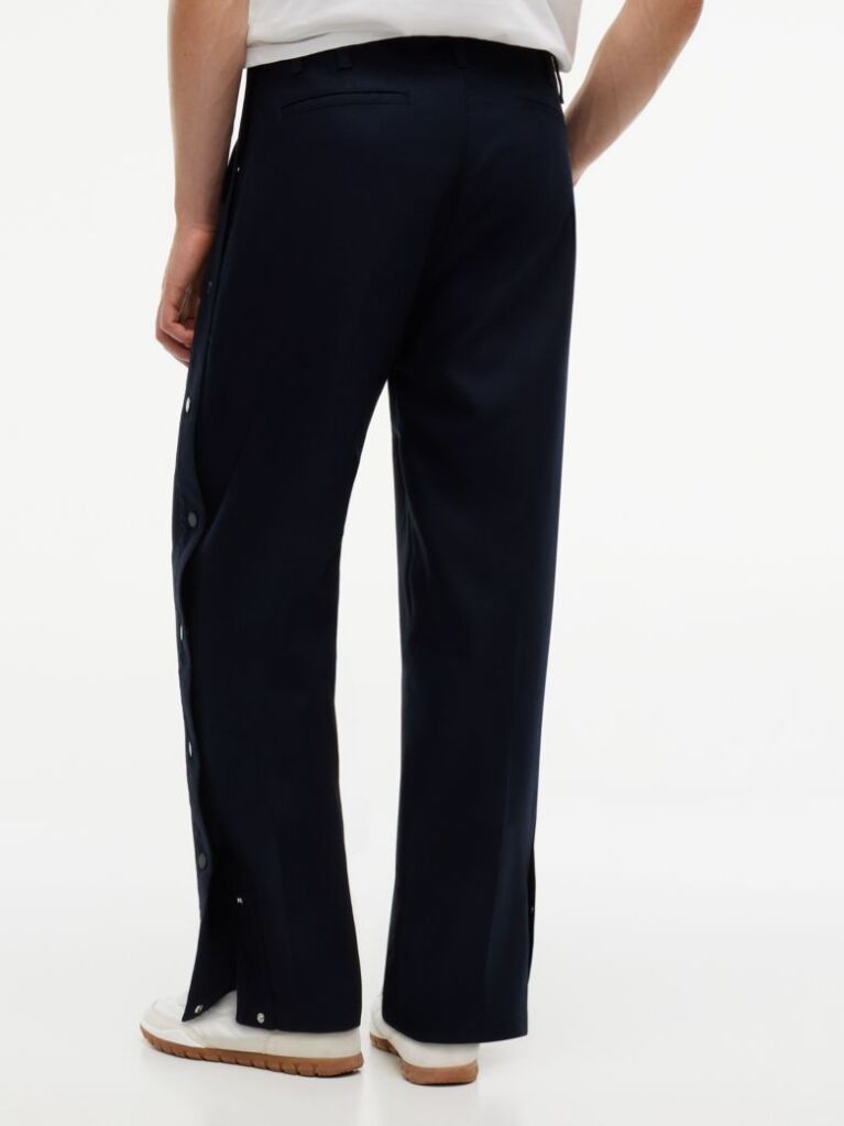 Blue Tommy Hilfiger x FRGMT Pantaloni Chinos Cu Croiala Lejera Si Nasture  Barbati