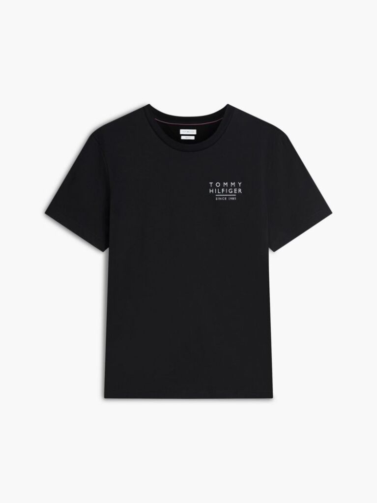 Negru Tricou Din Jersey Cu Imprimeu Grafic Pe Spate Cu Steag Ondulat  Barbati