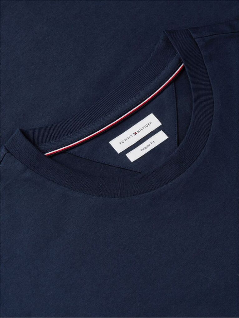 Blue Tricou Din Jersey Cu Imprimeu Grafic Pe Spate Cu Steag Ondulat  Barbati