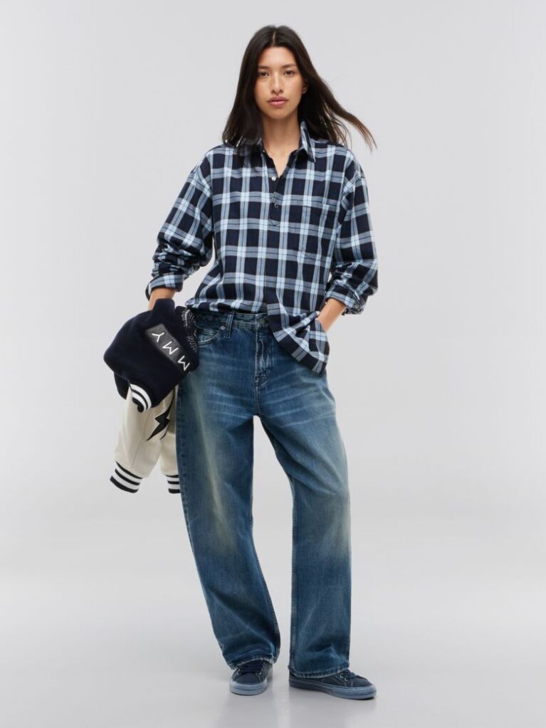 Blue Tommy Hilfiger x FRGMT Regular Check Shirt  Men