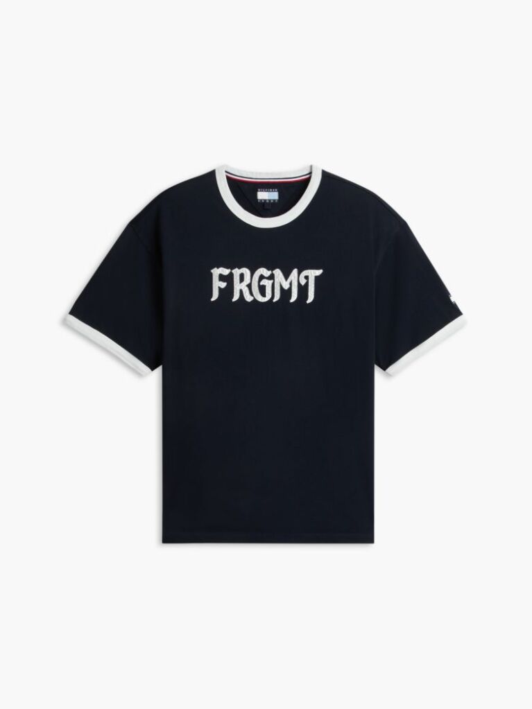 Blue Tommy Hilfiger x FRGMT Ringer T-Shirt Cu Croiala Regular  Barbati
