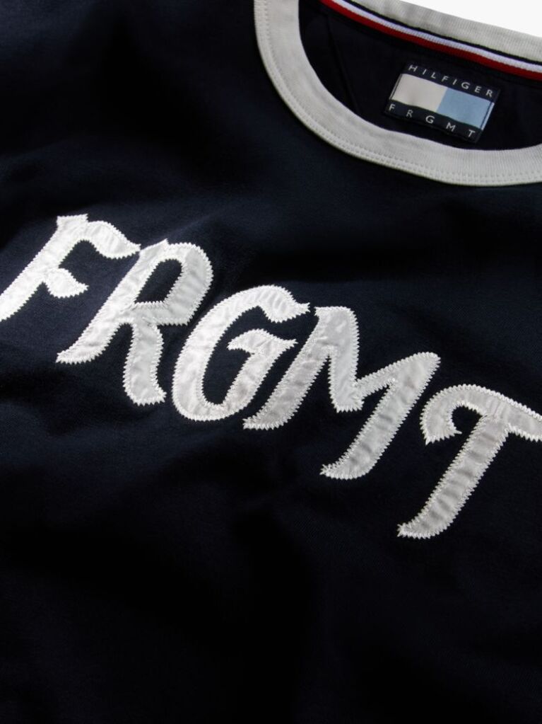 Blue Tommy Hilfiger x FRGMT Ringer T-Shirt Cu Croiala Regular  Barbati