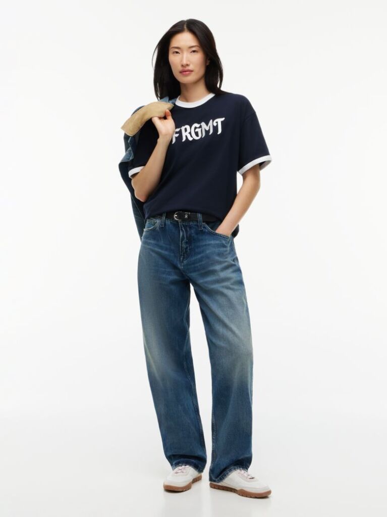 Blue Tommy Hilfiger x FRGMT Ringer T-Shirt Cu Croiala Regular  Barbati