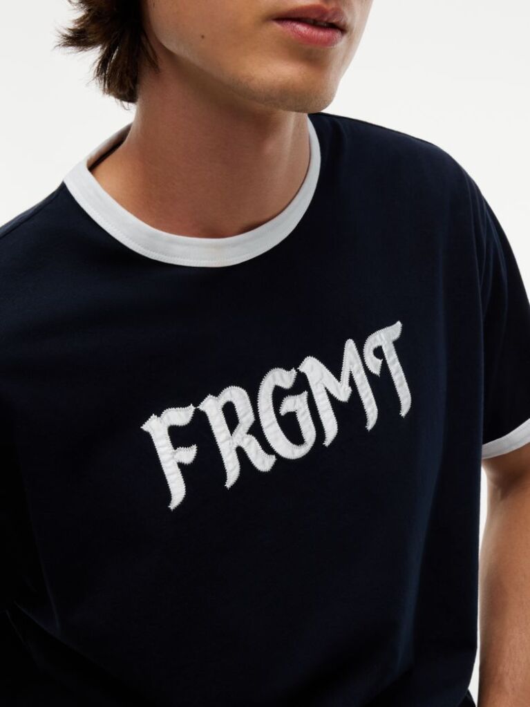 Blue Tommy Hilfiger x FRGMT Ringer T-Shirt Cu Croiala Regular  Barbati
