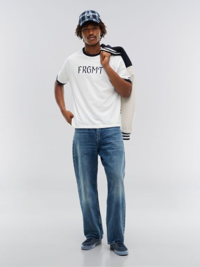 Bej Tommy Hilfiger x FRGMT Ringer T-Shirt Cu Croiala Regular  Barbati