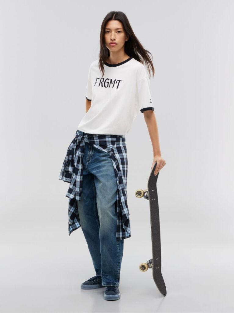 Bej Tommy Hilfiger x FRGMT Ringer T-Shirt Cu Croiala Regular  Barbati