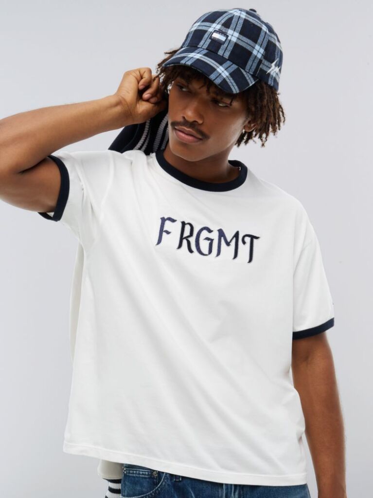 Bej Tommy Hilfiger x FRGMT Ringer T-Shirt Cu Croiala Regular  Barbati
