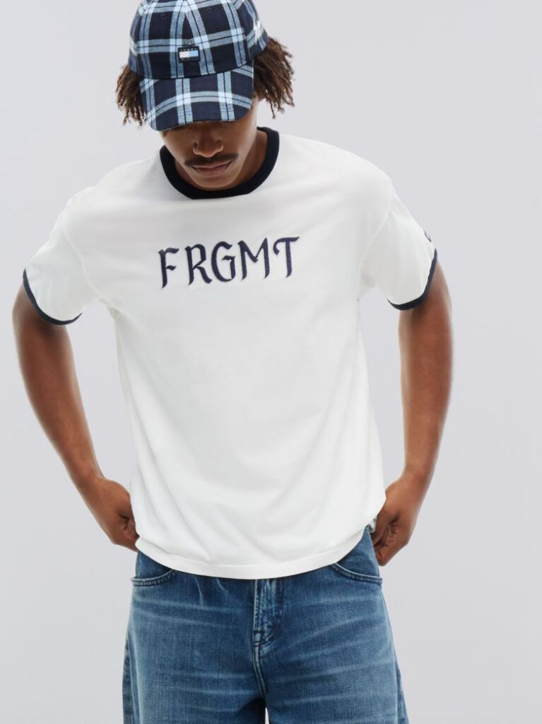 Bej Tommy Hilfiger x FRGMT Ringer T-Shirt Cu Croiala Regular  Barbati