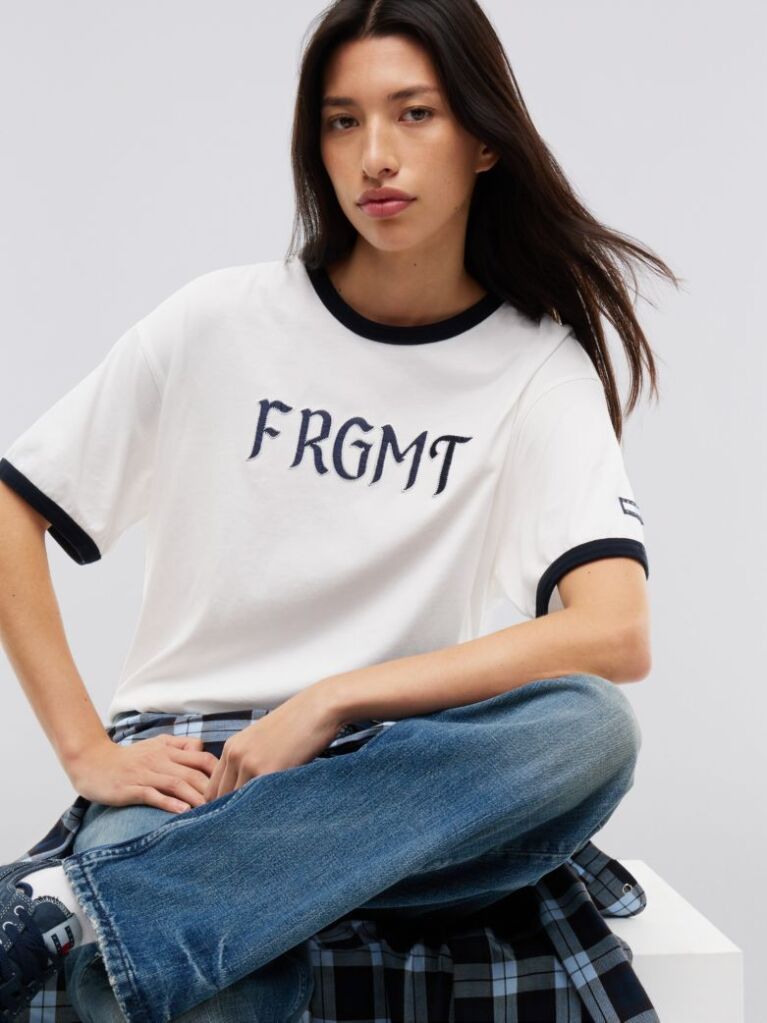 Bej Tommy Hilfiger x FRGMT Ringer T-Shirt Cu Croiala Regular  Barbati
