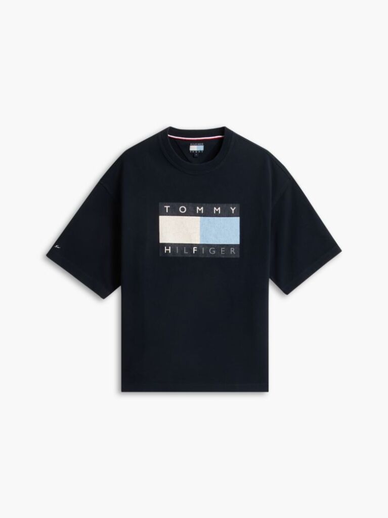 Blue Tommy Hilfiger x FRGMT T-Shirt Din jerseu Cu Croiala Lejera  Barbati