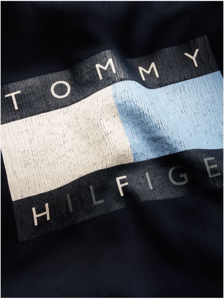 Blue Tommy Hilfiger x FRGMT T-Shirt Din jerseu Cu Croiala Lejera  Barbati