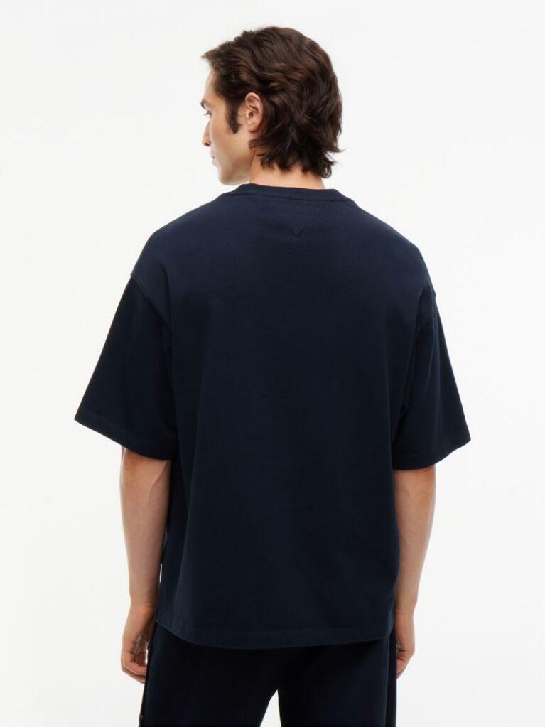 Blue Tommy Hilfiger x FRGMT T-Shirt Din jerseu Cu Croiala Lejera  Barbati